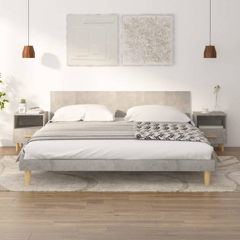 Bedside Cabinets 2 pcs Concrete Grey 40x35x47 cm 812015