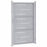 Garden Gate 85 x 120 cm Stainless Steel Silver Lockable 3402579