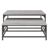 Nesting Coffee Tables 2 pcs Grey Sonoma Engineered Wood 832821