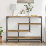 Console Table with Shelf Artisan oak 100 x 35 x 75 cm 863560