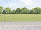 Welded Wire Fence with Concrete Base 10 x 1.2 m 3352288