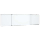 Magnetic Whiteboard Foldable 160x40x1.7 cm Aluminium 4005364