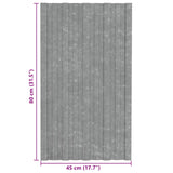Roof Panel 12 pcs Silver 80 x 45 cm Galvanised steel 42047119