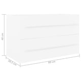 Sink Cabinet White Engineered wood 80 x 38.5 x 48 cm Sink Cabinet 804701