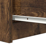 Sideboard with Drawers Smoked Oak 37.5x35x99 cm Engineered Wood 861764