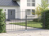 Double Gate with Lock Woerden Grey 299.5 x 224.5 cm Steel 42008848