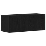 TV Cabinet Set 6 pcs Black Oak Engineered Wood 3393469