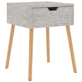 ZNTS Bedside Cabinet Concrete Grey 40x40x56 cm Engineered Wood 326803