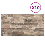 3D Wall Panels with Multicolour Brick Design 10 pcs EPS 149585
