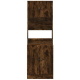 Kitchen Cabinet Smoked Oak 60x50x180 cm Engineered Wood 3276641