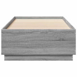 Bed Frame without Mattress Grey Sonoma 100x200 cm 3209721