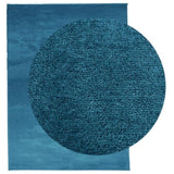 Rug OVIEDO Short Pile Turquoise 240x340 cm 375607