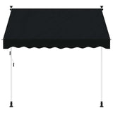 Manual Retractable Awning Black 300 cm 42037041