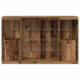 LED Sideboard Old Wood 163 x 37 x 100 cm Engineered Wood 3333121