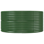 Garden Raised Bed Green 212x140x68 cm Galvanised Steel 319093