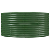 Garden Raised Bed Green 212x140x68 cm Galvanised Steel 319093