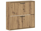Wall-Mounted Shoe Cabinet HAARLEM 71 x 17 x 86 cm Artisan Oak 896864