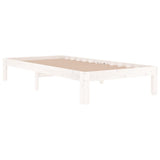 Bed Frame without Mattress White 90x190cm Single 810331