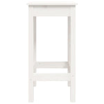 3 Piece Bar Set White Solid Wood Pine 3124728