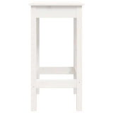 3 Piece Bar Set White Solid Wood Pine 3124728