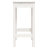3 Piece Bar Set White Solid Wood Pine 3124728