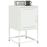 ZNTS Bedside Cabinets 2 pcs White 36x39x60.5 cm Steel 846457