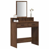 Dressing Table Brown Oak 79 x 41 x 140 cm Engineered Wood 865142