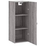 Wall Mounted Cabinet Grey Sonoma 34.5x34x90 cm 828834