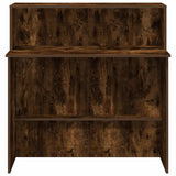 Reception Desk Smoked Oak 100x50x103.5 cm Engineered Wood 859028
