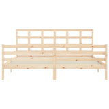 Bed Frame without Mattress 200x200 cm Solid Wood 3194006