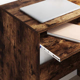 Desk with Drawer Smoked Oak 77.5 x 43 x 79 cm Engineered Wood 869518
