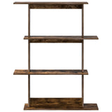 Wall Shelf Smoked Oak 100 x 20 x 126 cm Engineered Wood 8012064