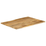 Table Top 100x80x2.5 cm Live Edge Solid Wood Mango 370724