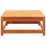 Garden Sofa Armless with Footstool Wax Brown Solid Wood Pine 837967