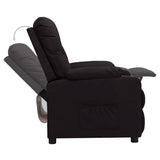 Recliner Chair Black Faux Leather 339122