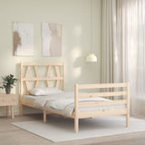 Bed Frame without Mattress Single Solid Wood 3194341