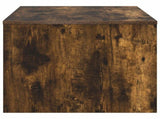 Coffee Table Smoked Oak 80 x 50 x 40 cm Engineered Wood 8000280