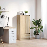 Cabinet with Drawer Sonoma Oak 55.5x34x119.5 cm Engineered Wood 861645