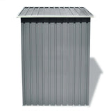 ZNTS Garden Storage Shed Grey Metal 204x132x186 cm 42983
