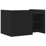 Coffee Table Black 80x50x50 cm Engineered Wood 848354