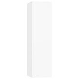 4 Piece TV Cabinet Set White Engineered Wood 3114326