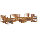 Sofa Sets 11 pcs Natural Solid Acacia Wood 3375609