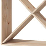 Wine Rack 4 pcs Natural 62 x 25 x 62 cm Solid Pine Wood 893316