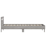 Bed Frame without Mattress with Headboard Grey Sonoma 90x200 cm 838538