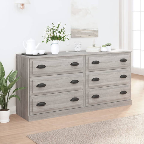 Sideboards 2 pcs Grey Sonoma Engineered Wood 3185245
