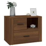 ZNTS Bedside Cabinet Brown Oak 60x36x45 cm Engineered Wood 816743