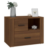 ZNTS Bedside Cabinet Brown Oak 60x36x45 cm Engineered Wood 816743