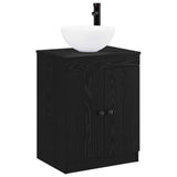 Bathroom Furniture Set Black Oak Engineered Wood 3404215