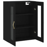 Wall Mounted Cabinet Black 69.5x34x90 cm 828461