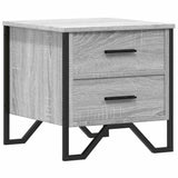 Bedside Cabinet Grey Sonoma 40x41x40 cm Engineered Wood 848510
